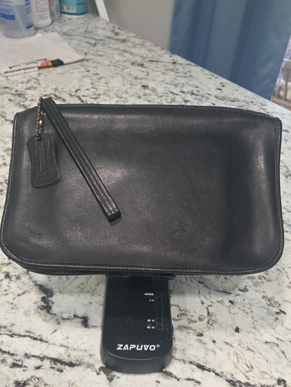 DORCELLE LEATHER WRISTLET MADE IN U.S.A